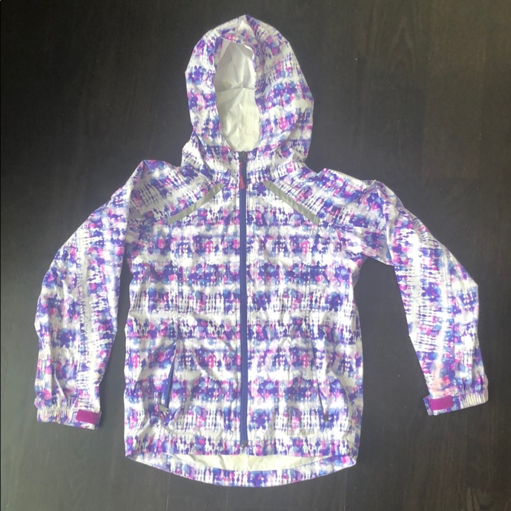 LL Bean kids rain jacket size 8